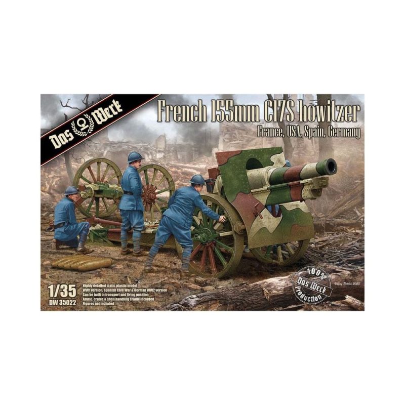 Das Werk French 155 mm C17S Howitzer (1/35) DW35022