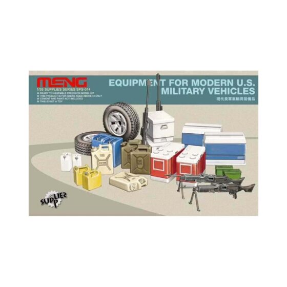 1/35 Equipment for Modern U.S. Military Vehicles Meng Model SPS-014 1/35 Equipment for Modern U.S. Military Vehicles Meng Model SPS-014