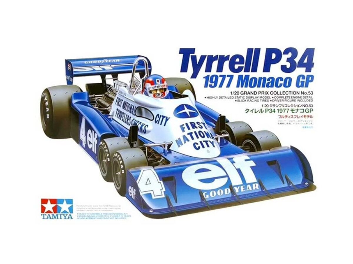 自動車 Tyrrell P34 1977 Monaco GP No.53 Tyrrell P34 1977 Monaco Grand Prix - Autos - Finescale