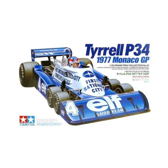 Tamiya Tyrrell P34 1977 Monaco GP (1/20) 20053 Tamiya Tyrrell P34 1977 Monaco GP (1/20) 20053