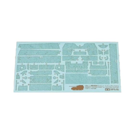Tamiya Zimmerit Coating Sheet Elefant (1/48) 12671 Tamiya Zimmerit Coating Sheet Elefant (1/48) 12671
