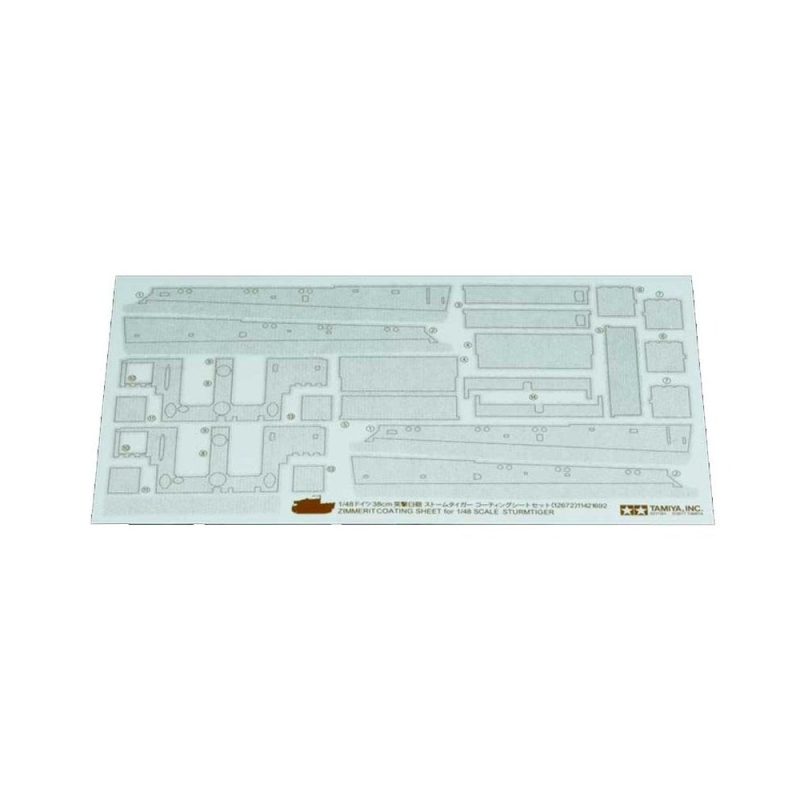 Tamiya Sturmtiger Zimmerit Coating Sheet (1/48) 12672