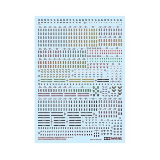 Tamiya WWII German Military Insignia Decal Set (1/35) 12641 Tamiya WWII German Military Insignia Decal Set (1/35) 12641