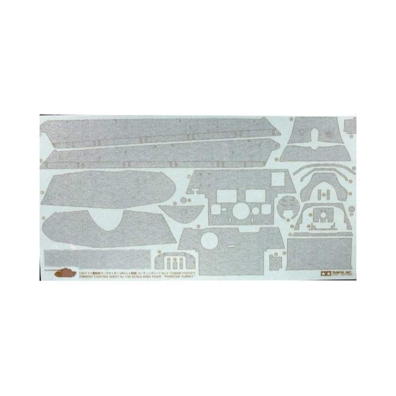 Tamiya King Tiger Porsche Zimmerit Sheet (1/35) 12649