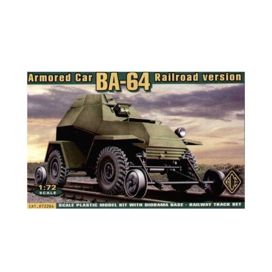 1/72 Soviet BA-64B Railroad Version ACE Models 72264 1/72 Soviet BA-64B Railroad Version ACE Models 72264