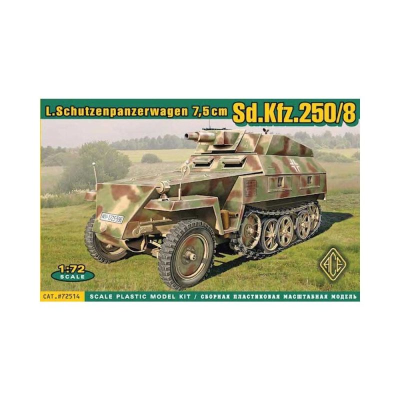1/72 Leichter Schtzenpanzerwagen 7.5 cm Sd.Kfz.250/8 ACE Models 72514