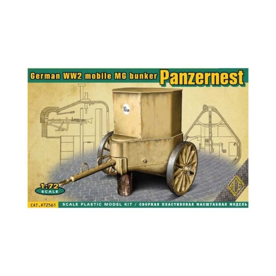 1/72 German WWII mobile MG bunker Panzernest ACE Models 72561 1/72 German WWII mobile MG bunker Panzernest ACE Models 72561
