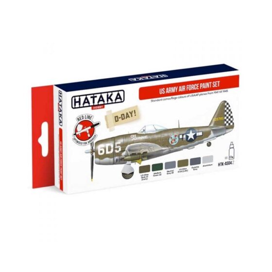Hataka Red Line Paint Set - Army Airforce HTK-AS04