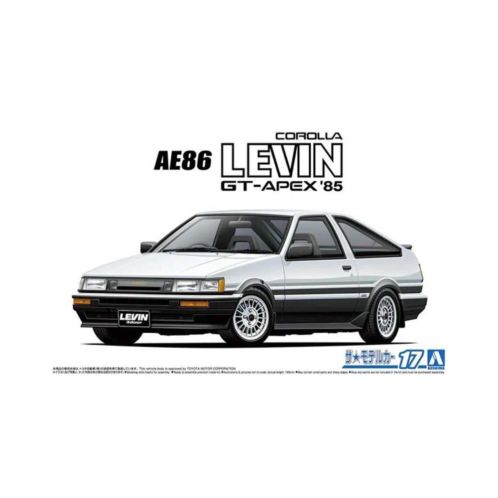 1/24 Toyota AE86 Corolla Levin GT-APEX '85 Aoshima 06192 1/24 Toyota AE86 Corolla Levin GT-APEX '85 Aoshima 06192