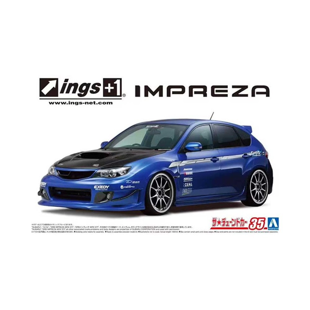 1/24 Ings GRB Impreza WRX STI '07 Aoshima 05875 1/24 Ings GRB Impreza WRX STI '07 Aoshima 05875
