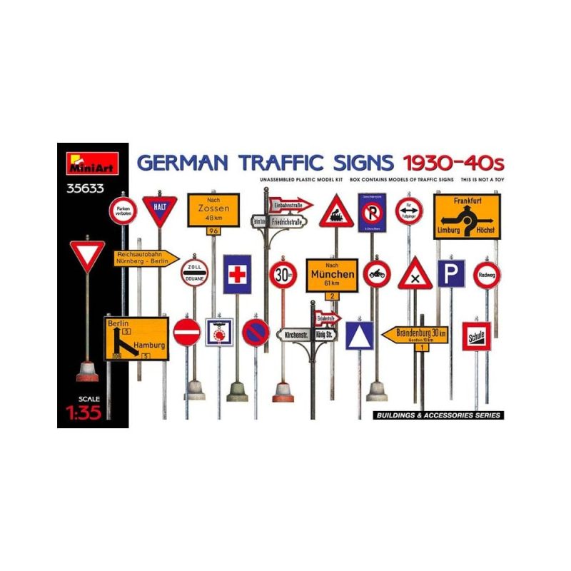 Miniart German Traffic Signs 1930-40s (1/35) 35633