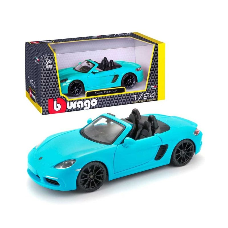 1/24 Porsche 718 Boxster Blue Bburago 21087