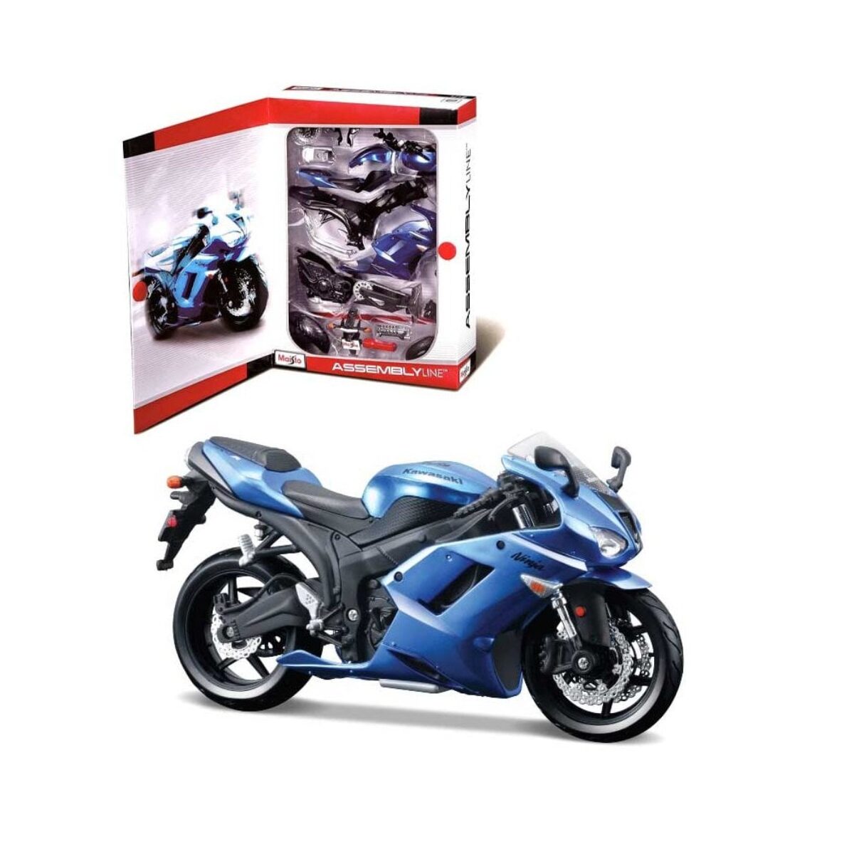 まい まい Maisto 1:12 Scale Kawasaki Ninja ZX-6R Assembly Kit