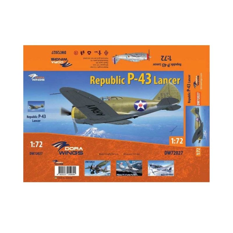 1/72 Republic P-43 Lancer Dora Wings 72027
