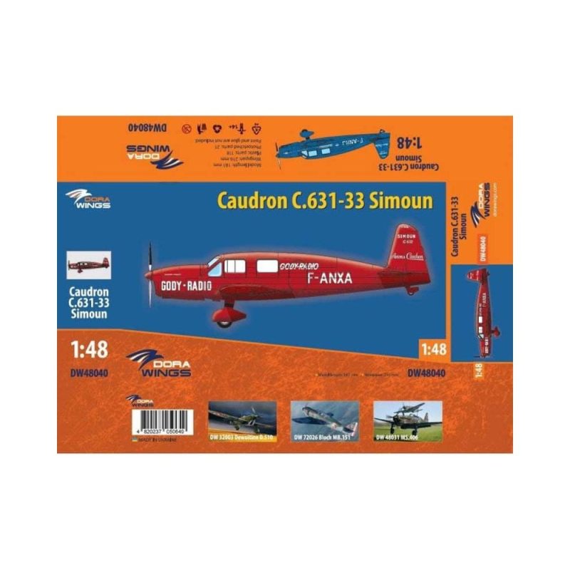 1/48 Caudron C.631-33 Simoun Dora Wings 48040