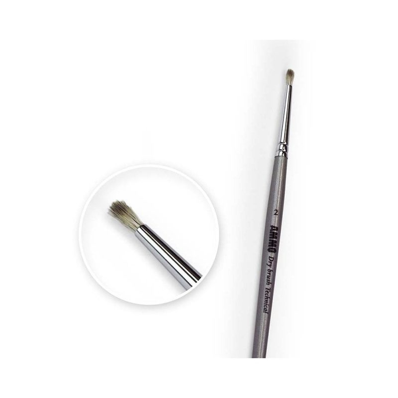 2 AMMO Drybrush Technical Brush Ammo A.MIG-8700