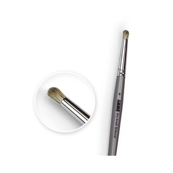 6 AMMO Drybrush Technical Brush Ammo A.MIG-8702 6 AMMO Drybrush Technical Brush Ammo A.MIG-8702