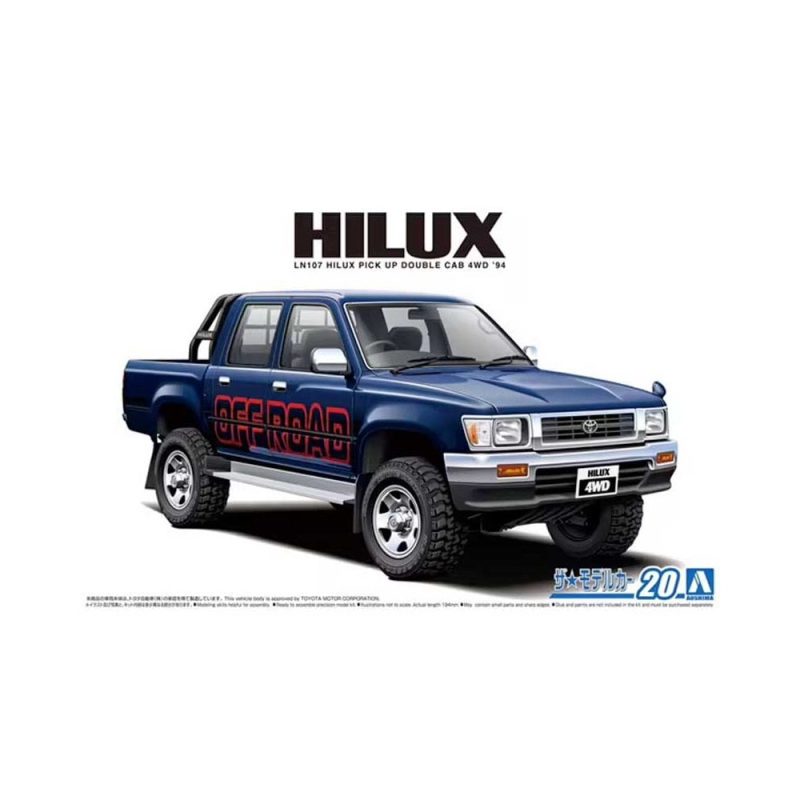 1/24 LN107 Hilux Pickup Double Cab 4WD '94 Aoshima 06217