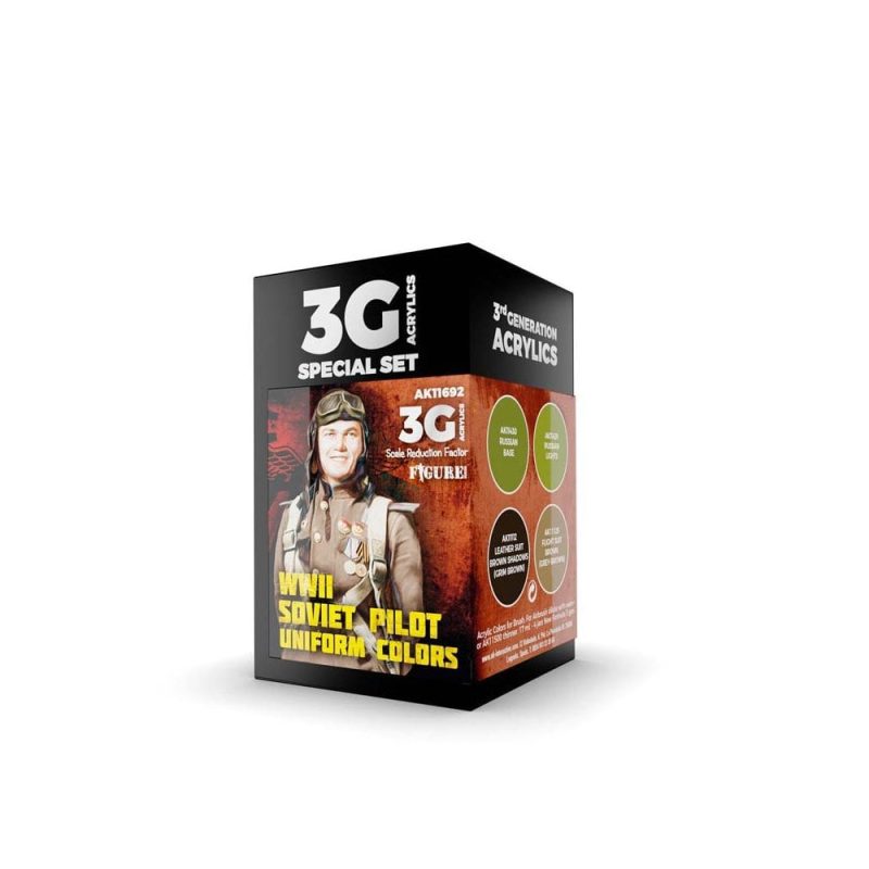 AK Interactive WWII Soviet Uniform Colors Set 3rd Gen Aircraft Series AK-11692