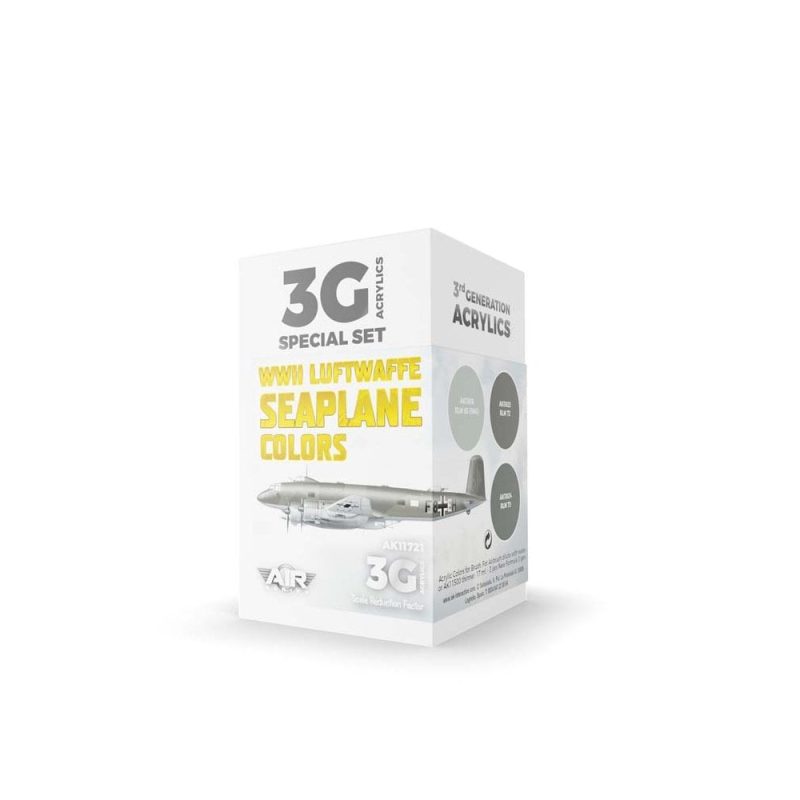 AK Interactive WWII Luftwaffe Seaplane Colors Set 3rd Gen Aircraft Series AK-11721