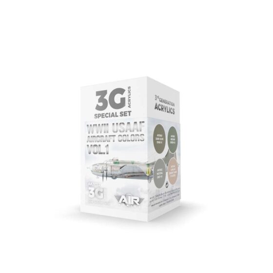 AK Interactive WWII USAAF Aircraft Colors Vol.1 Set 3rd Gen Aircraft Series AK-11732 AK Interactive WWII USAAF Aircraft Colors Vol.1 Set 3rd Gen Aircraft Series AK-11732