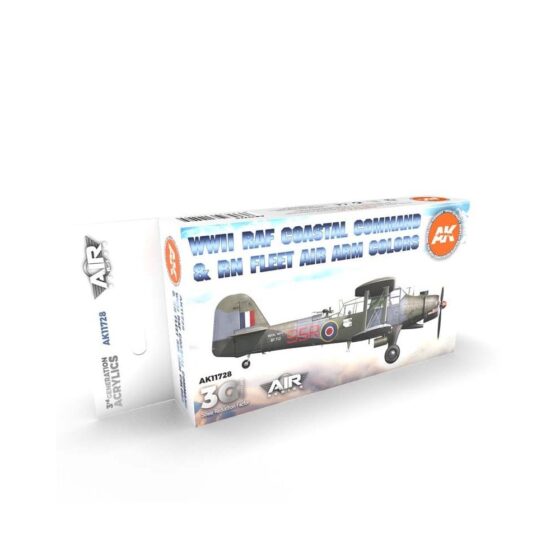 AK Interactive WWII RAF Coastal Command & RN Fleet Air Arm Set 3rd Gen Aircraft Series AK-11728 AK Interactive WWII RAF Coastal Command & RN Fleet Air Arm Set 3rd Gen Aircraft Series AK-11728