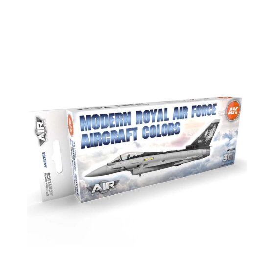 AK Interactive Modern Royal Air Force Aircraft Colors Set 3rd Gen Aircraft Series AK-11755 AK Interactive Modern Royal Air Force Aircraft Colors Set 3rd Gen Aircraft Series AK-11755