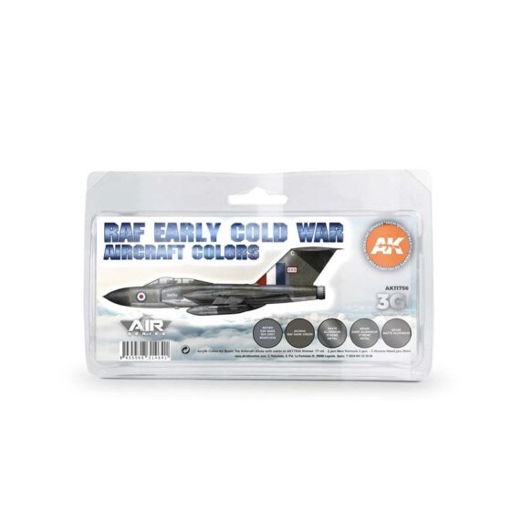 AK Interactive Early Cold War RAF Aircraft Colors Set 3rd Gen Aircraft Series AK-11756 AK Interactive Early Cold War RAF Aircraft Colors Set 3rd Gen Aircraft Series AK-11756