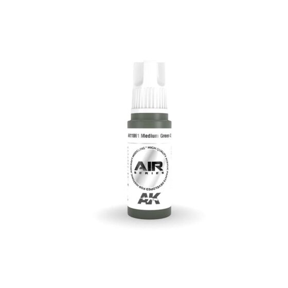 AK Interactive Medium Green 42 3rd Gen Aircraft Series (17ml) AK-11861 AK Interactive Medium Green 42 3rd Gen Aircraft Series (17ml) AK-11861