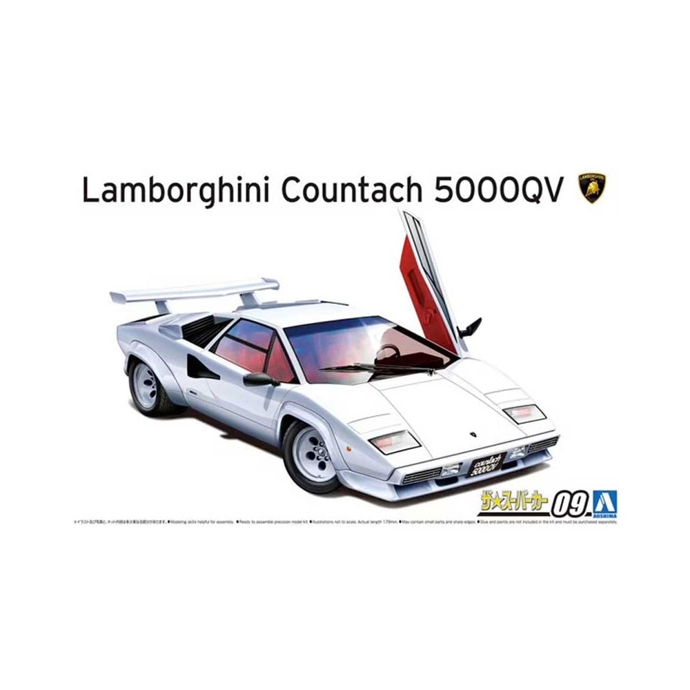 1/24 Lamborghini Countach 5000QV 1985/1988 059456 Aoshima 1/24 Lamborghini Countach 5000QV 1985/1988 059456 Aoshima