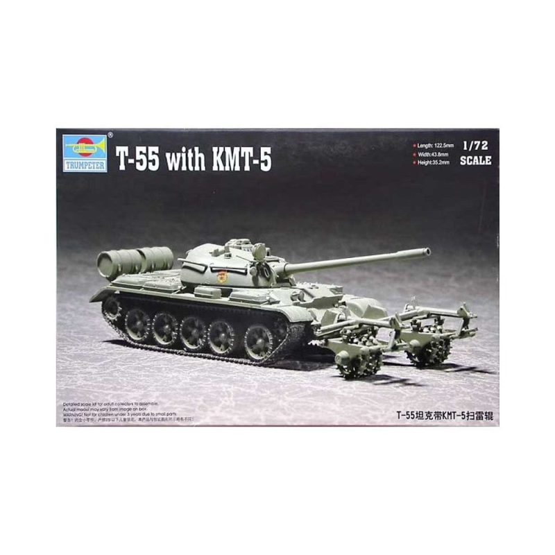 1/72 T-55 with KMT-5 Mine Roller Trumpeter 07283
