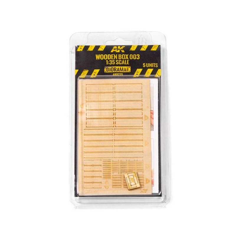 AK Interactive 5x Laser Cut Wooden Box (1/35) AK-8225
