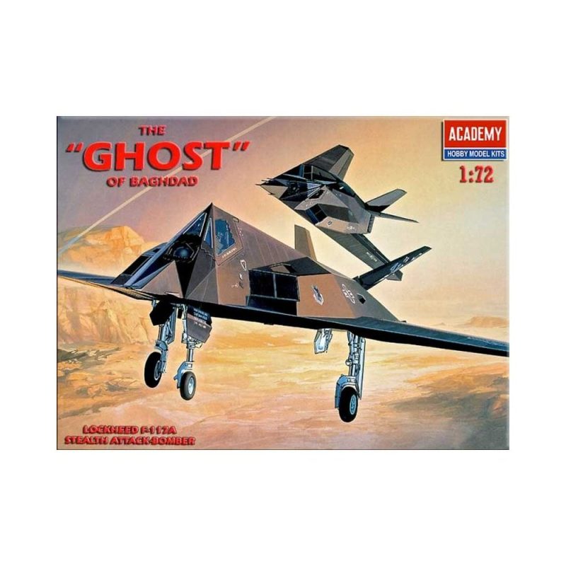 Academy F-117A Stealth Attack-Bomber "Ghost of Baghdad" (1/72) 12475 Academy F-117A Stealth Attack-Bomber "Ghost of Baghdad" (1/72) 12475