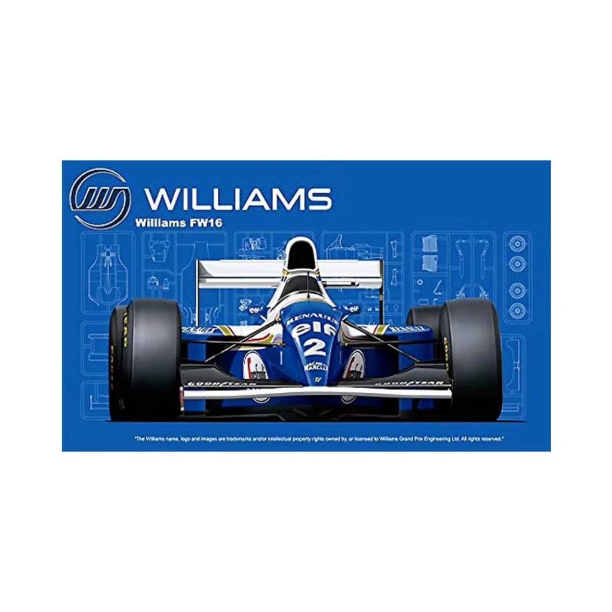 1/20 Williams FW16 Renault (San Marino GP/Brazilian GP/Pacific GP