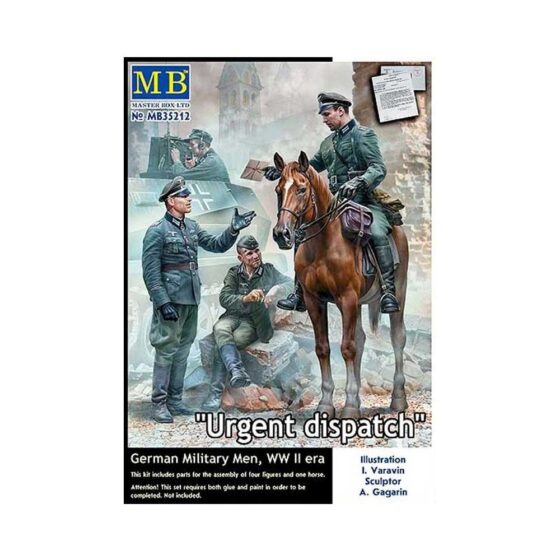 Master Box WWII Urgent Dispatch. German Military Figures (1/35) MB-35212 Master Box WWII Urgent Dispatch. German Military Figures (1/35) MB-35212