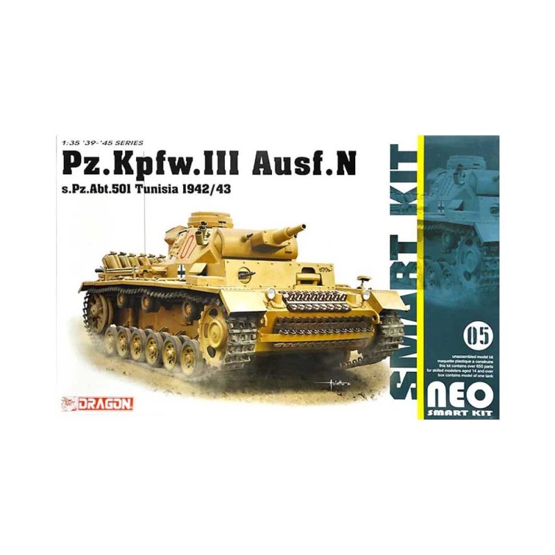 Dragon Pz.Kpfw.III Ausf.N s.Pz.Abt.501 Tunisia 1942/43 (1/35) 6956