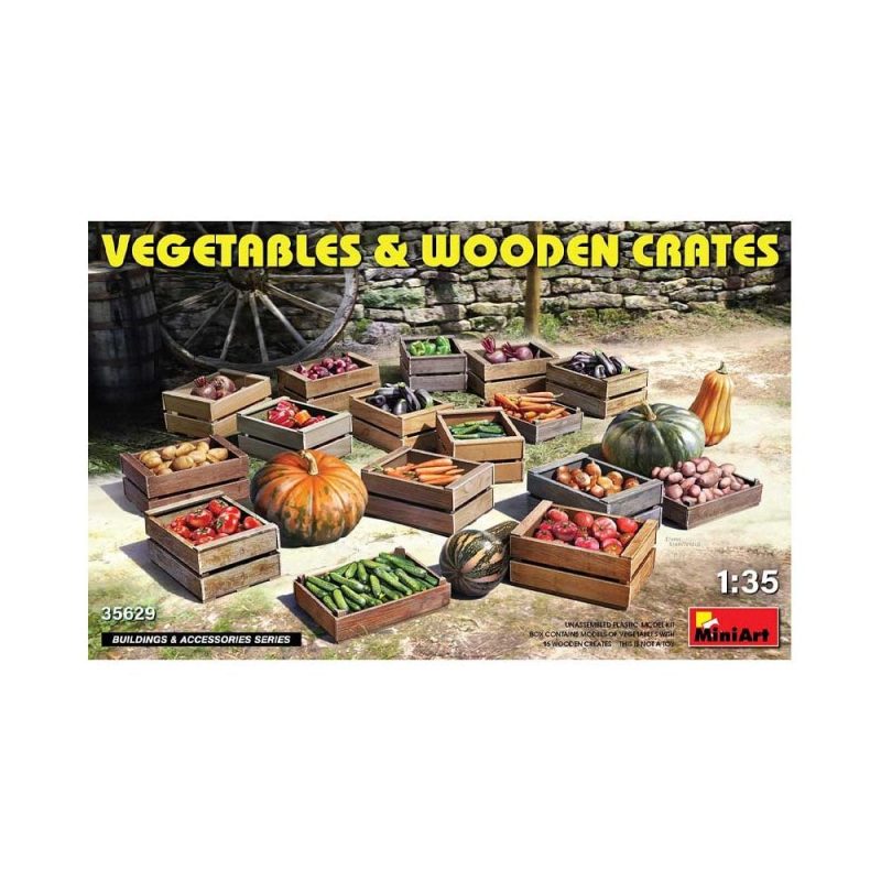 Miniart Vegtables & Wooden Crates (1/35) 35629