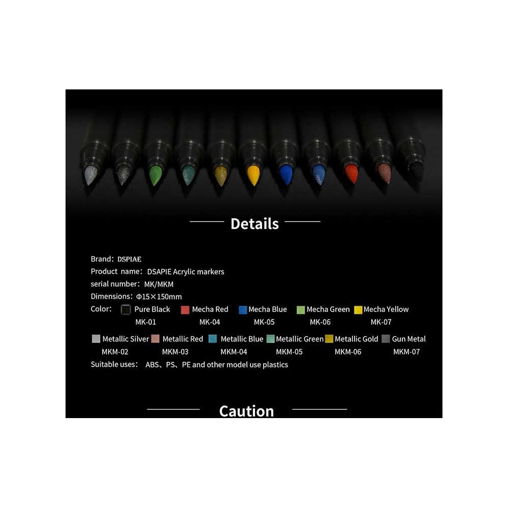 DSPIAE White Soft Tipped Marker Pen MK-02 DSPIAE White Soft Tipped Marker Pen MK-02