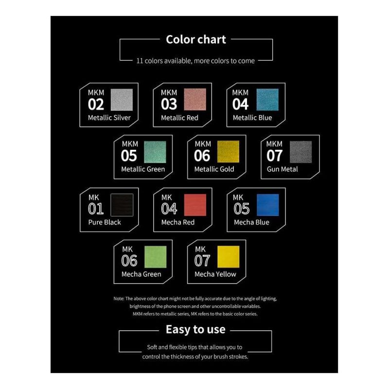 DSPIAE Grey Soft Tipped Marker Pen MK-03 DSPIAE Grey Soft Tipped Marker Pen MK-03