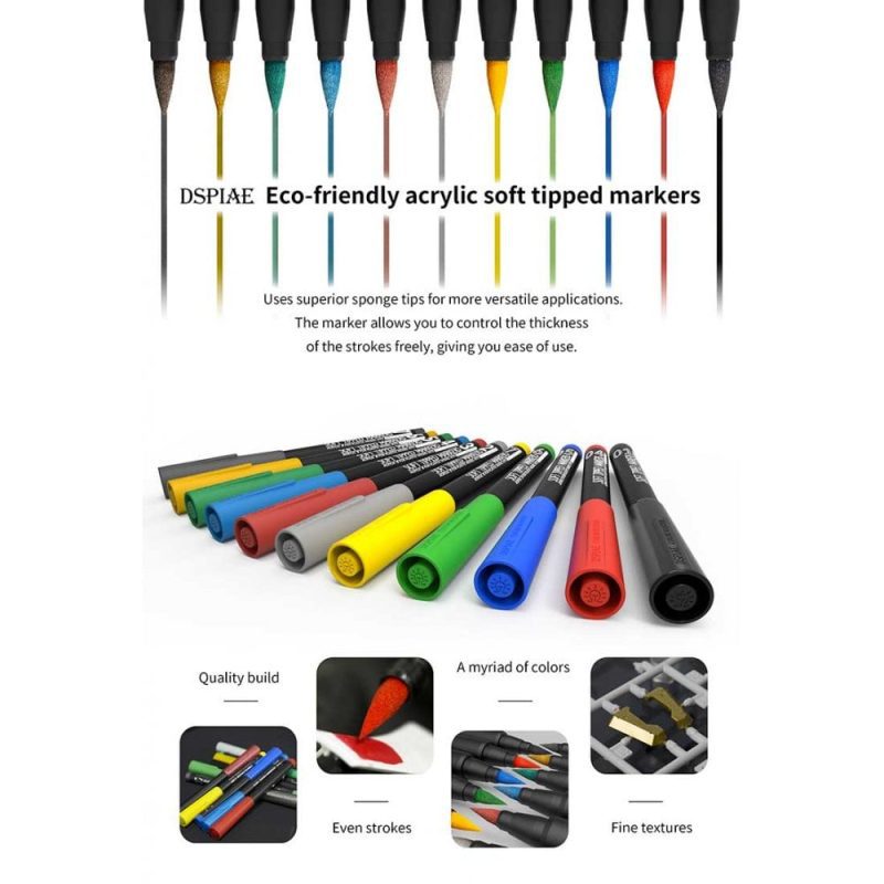 DSPIAE Mecha Red Soft Tipped Marker Pen MK-04 DSPIAE Mecha Red Soft Tipped Marker Pen MK-04