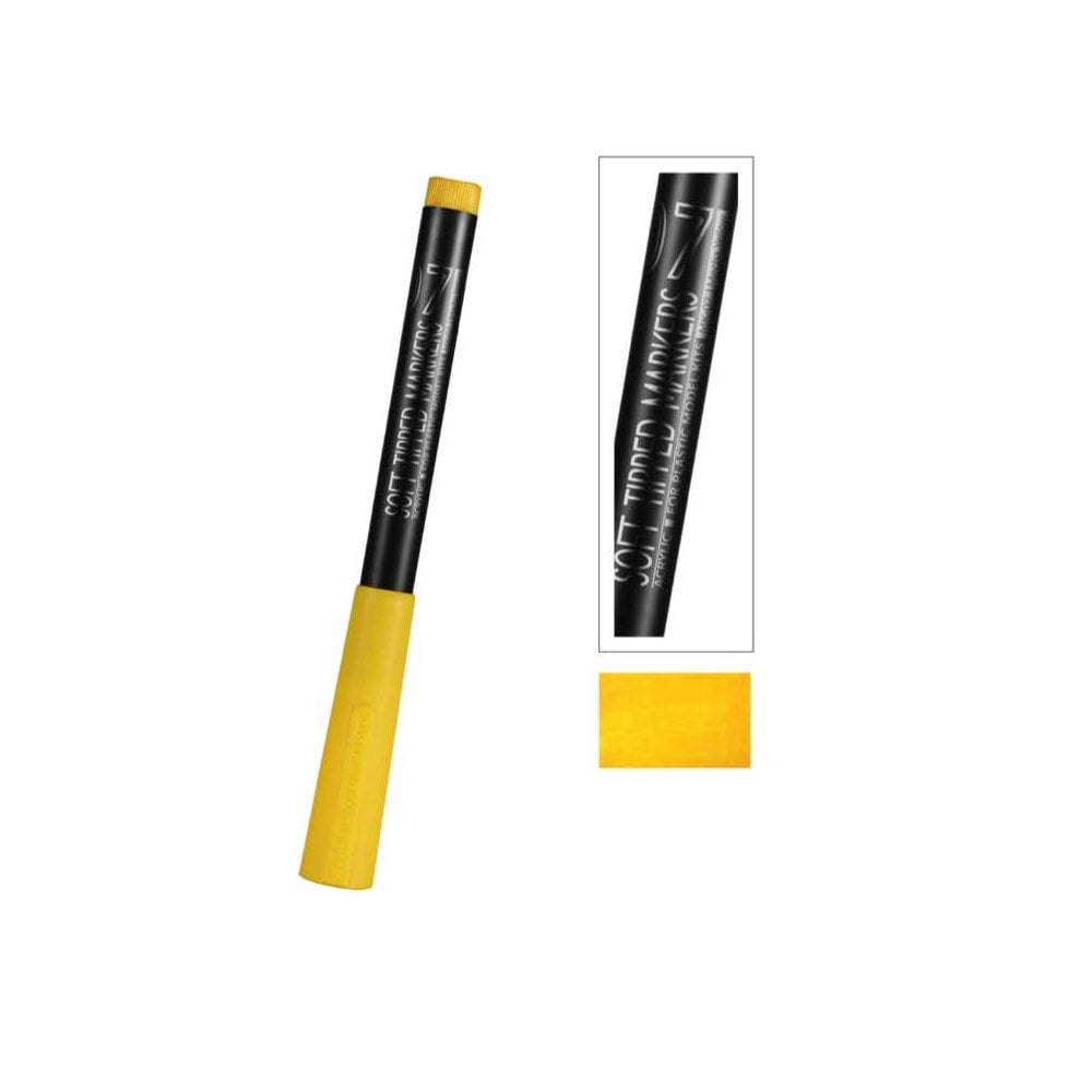 DSPIAE Mecha Yellow Soft Tipped Marker Pen MK-07 DSPIAE Mecha Yellow Soft Tipped Marker Pen MK-07