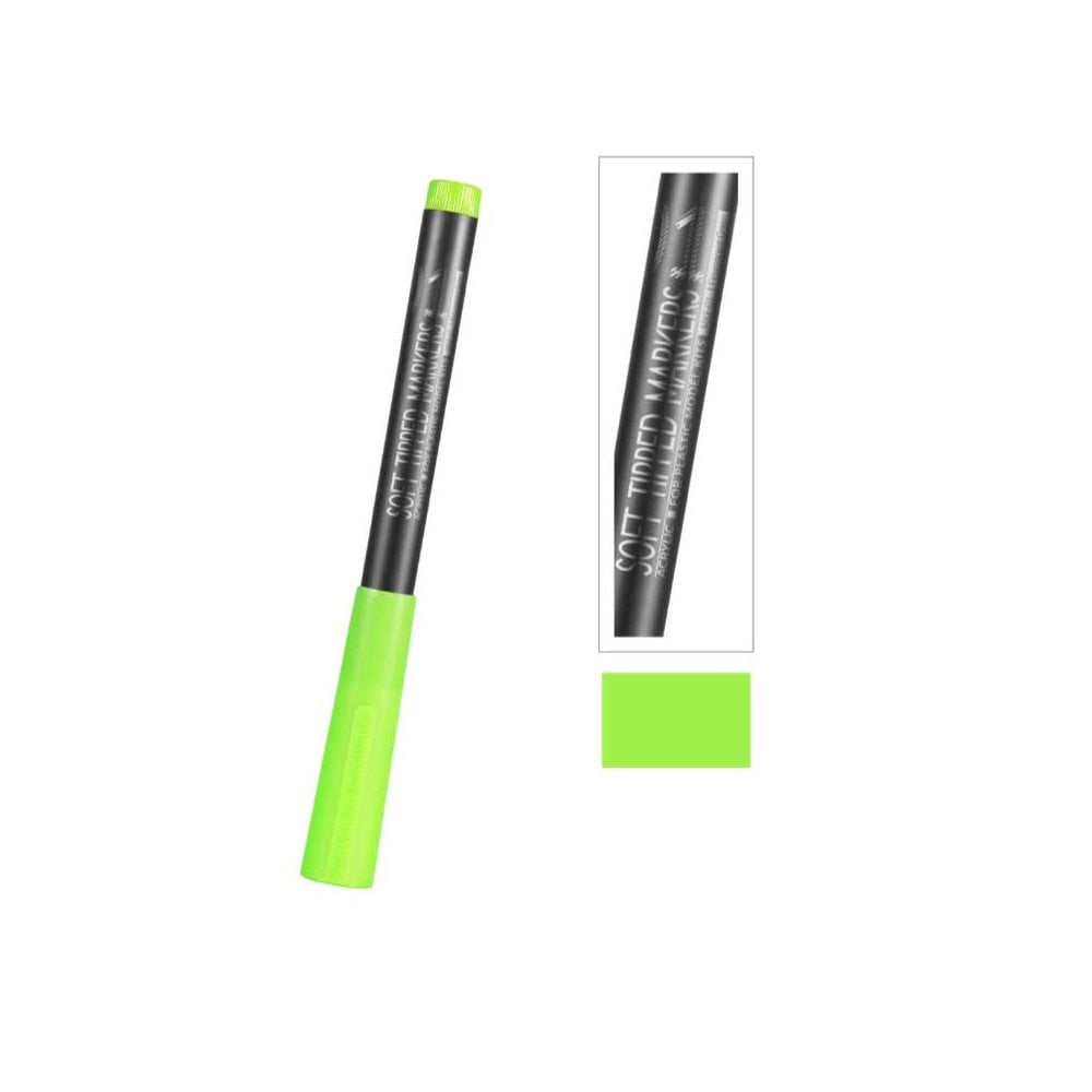 DSPIAE Flourescent Green Soft Tipped Marker Pen MKF-01 DSPIAE Flourescent Green Soft Tipped Marker Pen MKF-01