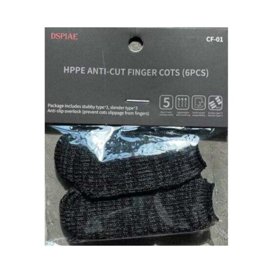 DSPIAE 6x HPPE Anti-cut Finger Cots CF-01 DSPIAE 6x HPPE Anti-cut Finger Cots CF-01
