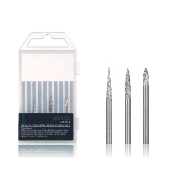 DSPIAE Double Cut Tungsten Carbide Rotary Burr*3 GH-001 DSPIAE Double Cut Tungsten Carbide Rotary Burr*3 GH-001