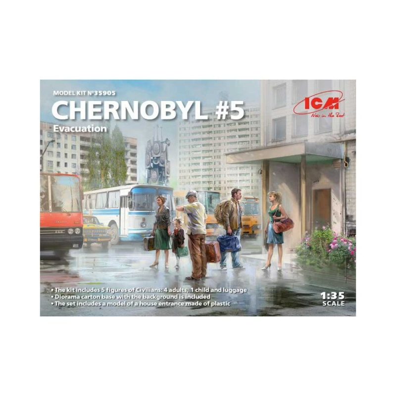 1/35 Chernobyl #5 Evacuation 5 Figs ICM 35905