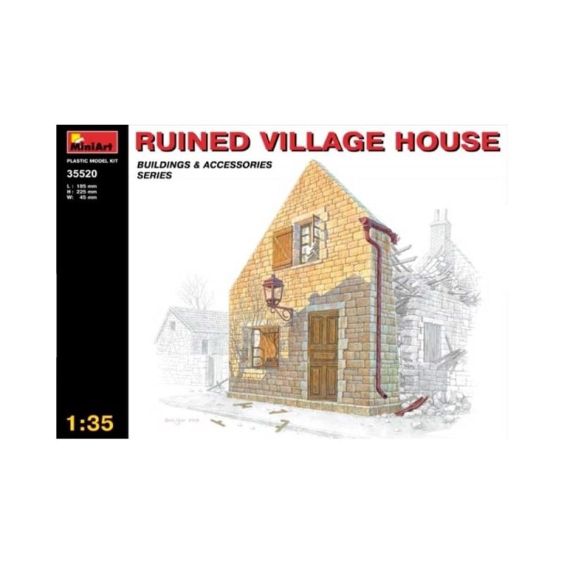 Miniart Ruined Village House (1/35) 35520