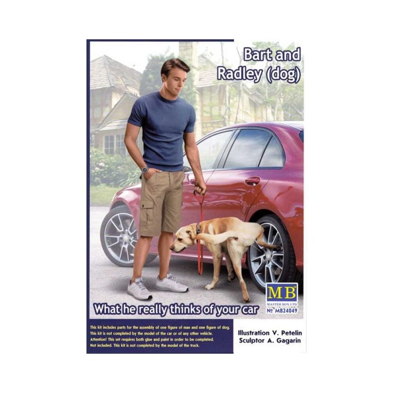 Master Box Bart and Radl (dog). What he really thinks (1/24) MB-24049