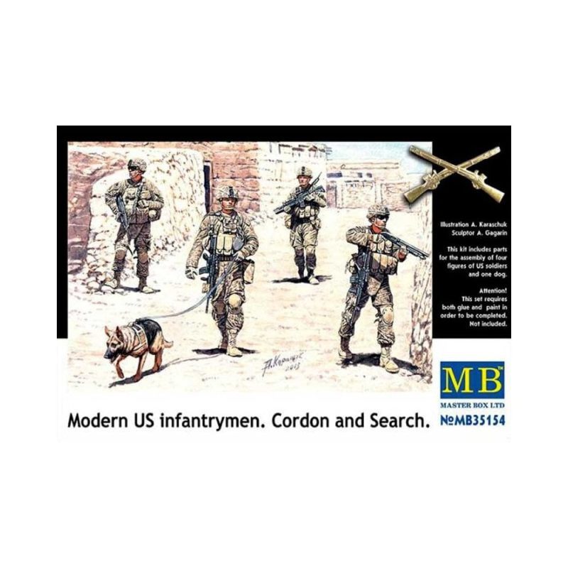Master Box Modern US Infantrymen Cordon and Search (1/35) MB-35154