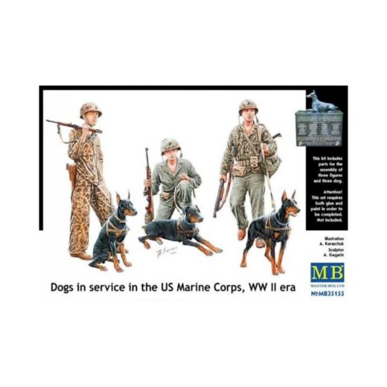 Master Box Dogs in the Service in Marine Corps WW (1/35) MB-35155