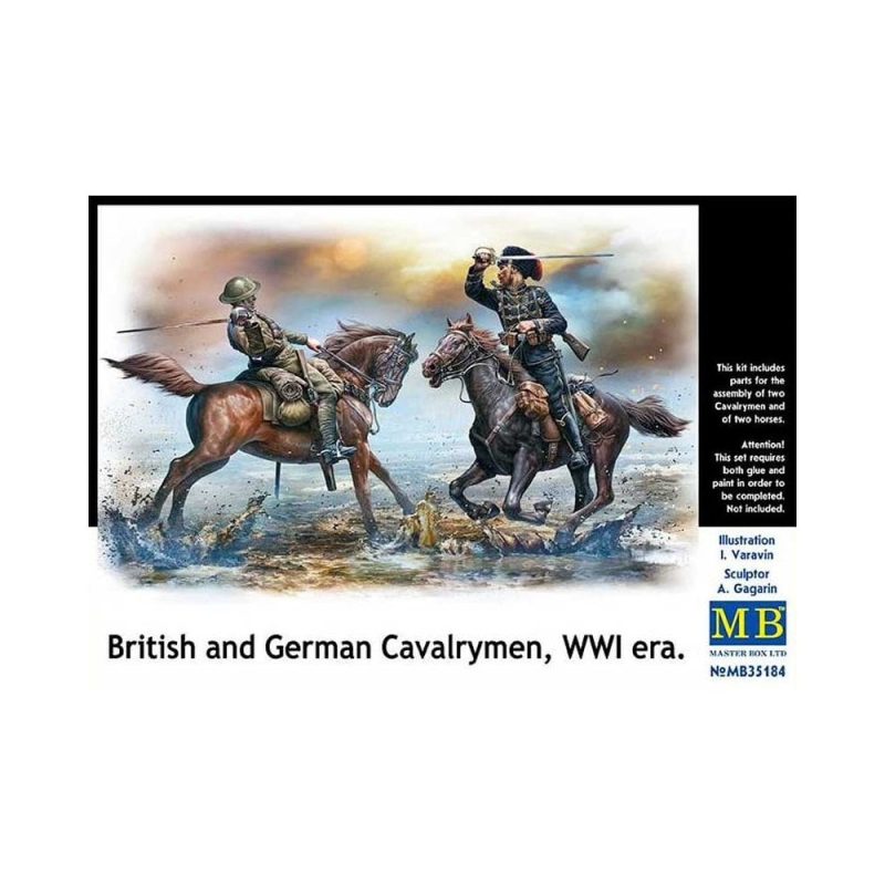 Master Box British and German Cavalrymen WWI (1/35) MB-35184